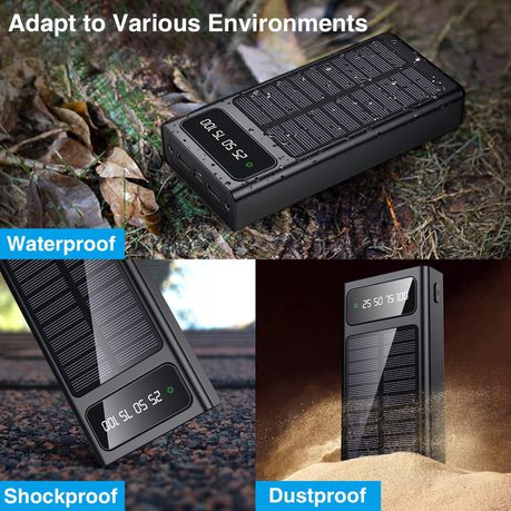 Solar Power Bank 36800mAh