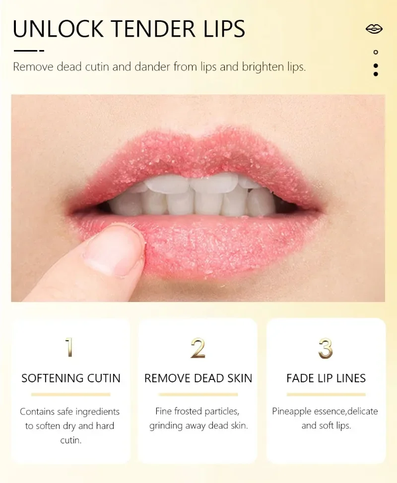 Lip Lightening Scrub Balm For Dark Lips Remove Dark Smoke Lips Exfoliating Repair Fine Lines Moisturizing Brightening Lip Care